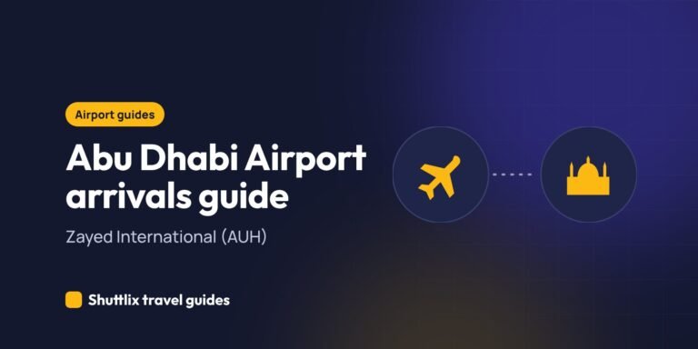 Abu Dhabi Airport arrivals guide (Zayed International)